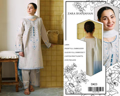 Lawn-3PC Embroidered with Digital Printed Chiffon Dupatta